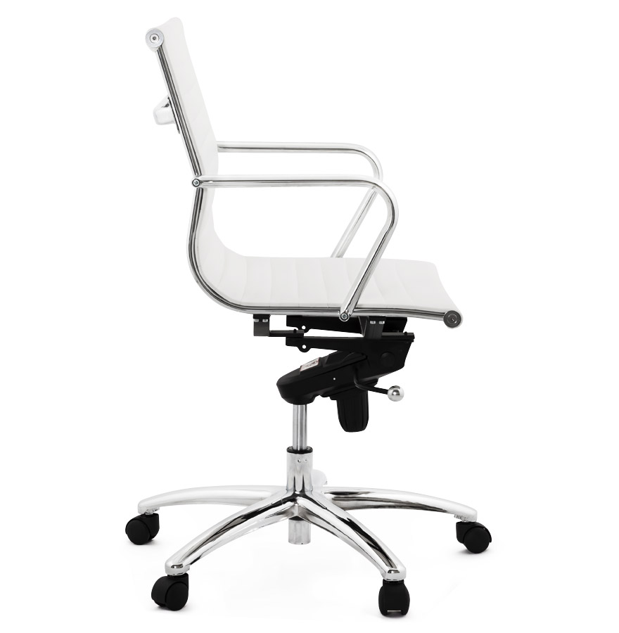 Kokoon Design Designer Office Armchair 'MEGA' In White Synthetic Material