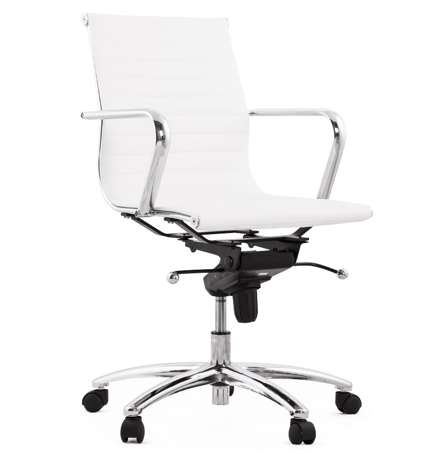 kokoon design Designer office armchair 'MEGA' in white synthetic material