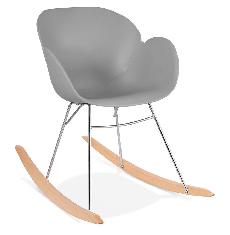 kokoon design Designer rocking chair 'BASKUL' gray in plastic material
