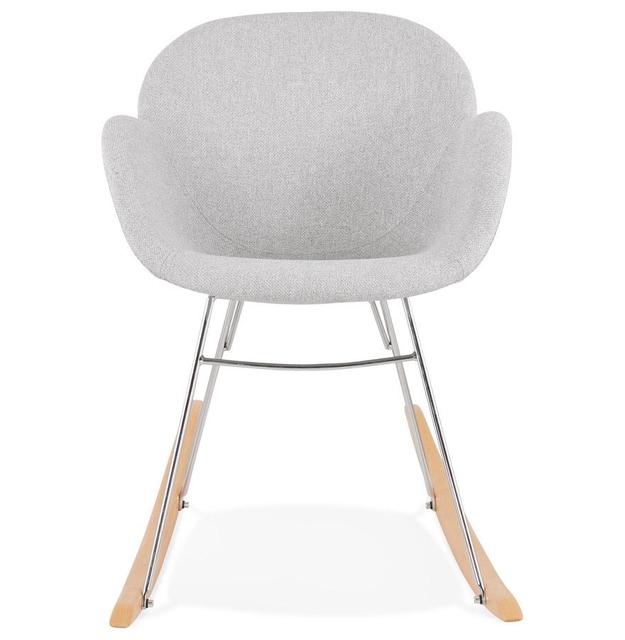 Kokoon Design Designer Rocking Chair 'ROCKY' Light Gray In Fabric