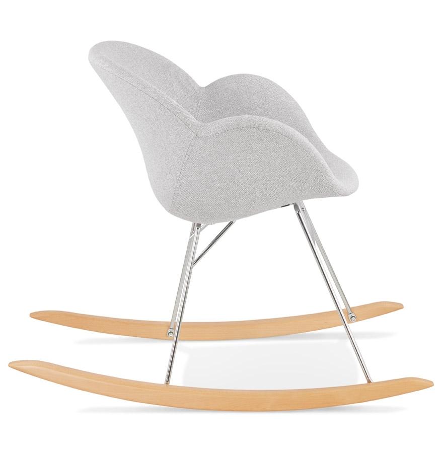 Kokoon Design Designer Rocking Chair 'ROCKY' Light Gray In Fabric