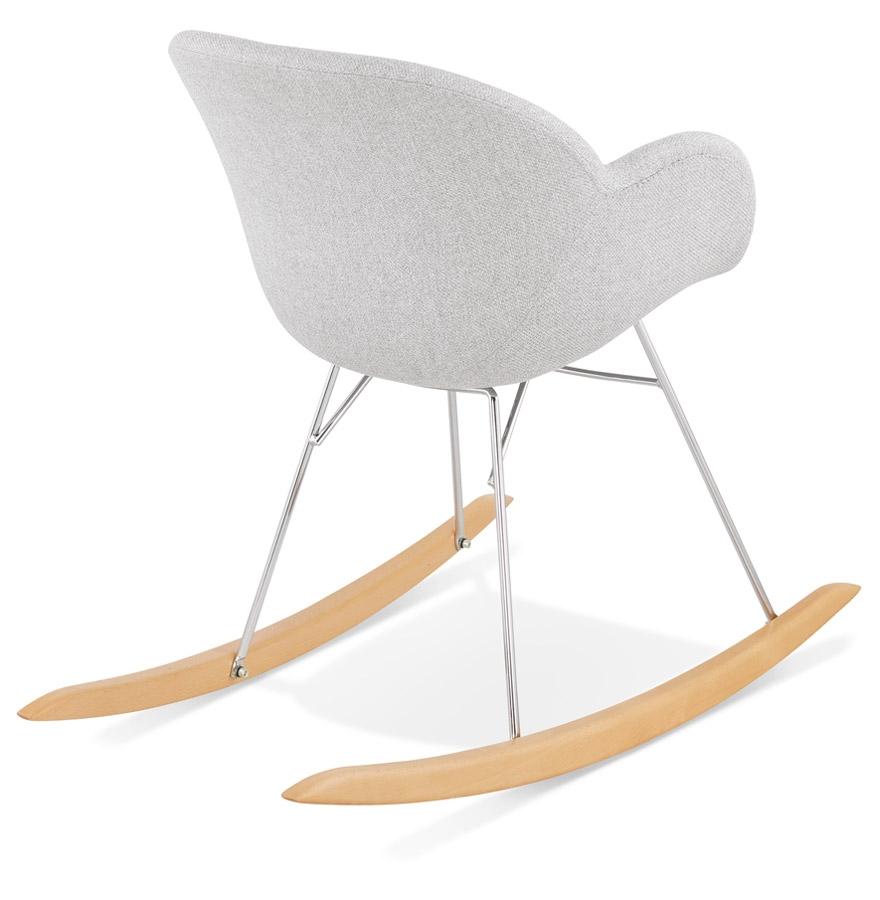 Kokoon Design Designer Rocking Chair 'ROCKY' Light Gray In Fabric