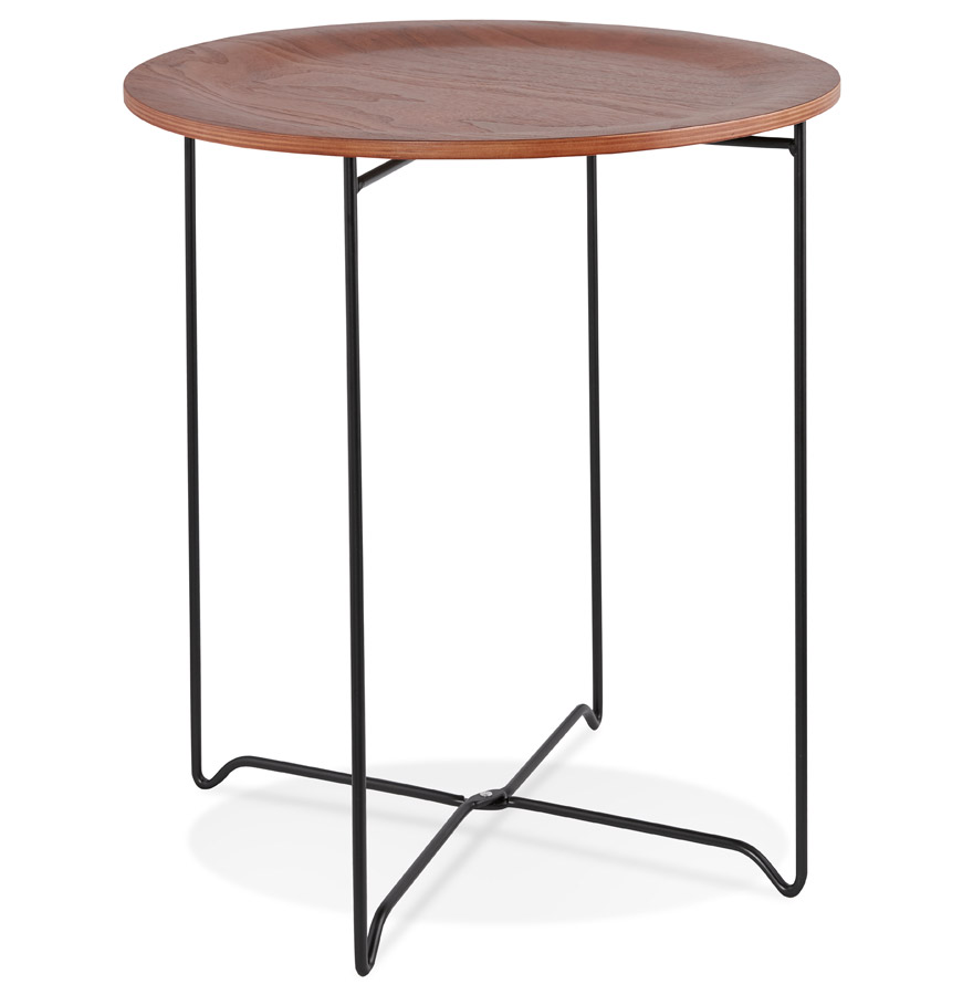kokoon design Designer side table 'TSUNAMI' black industrial style