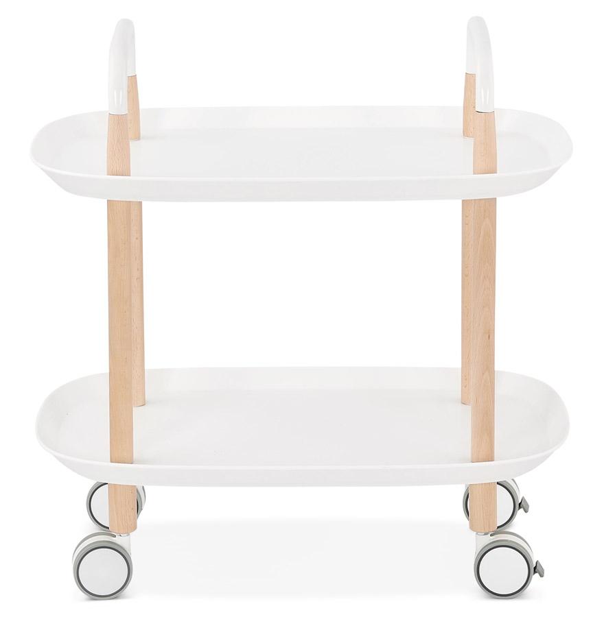 Kokoon Design Designer White 'VELOCE' Rolling Trolley