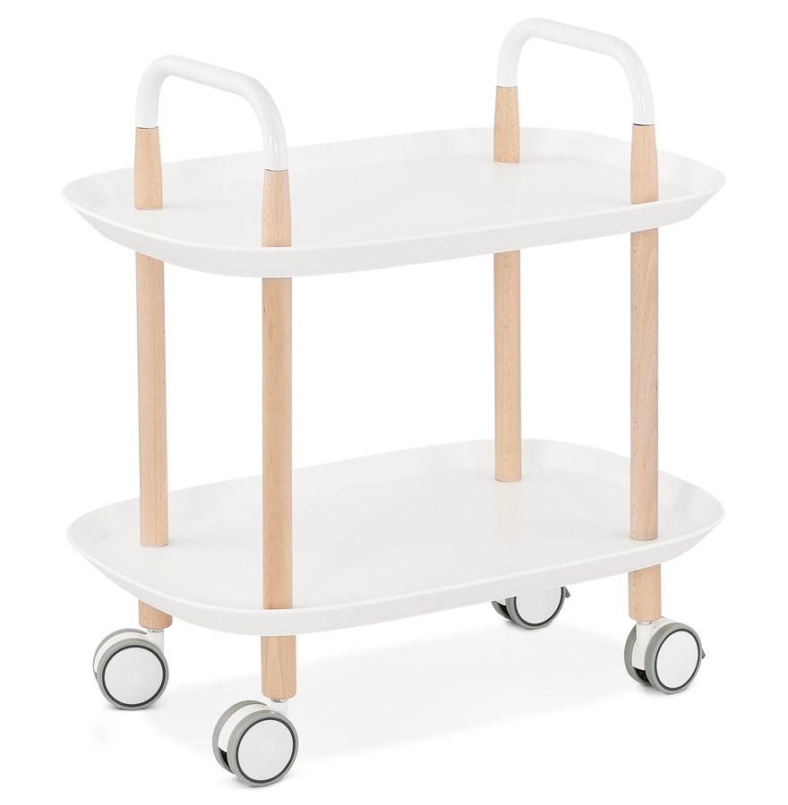 kokoon design Designer white 'VELOCE' rolling trolley