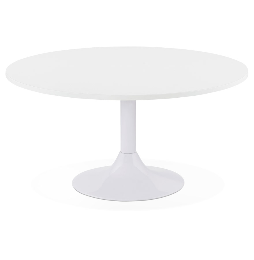 Kokoon Design DETROY White Lounge Coffee Table - Ø 90 Cm