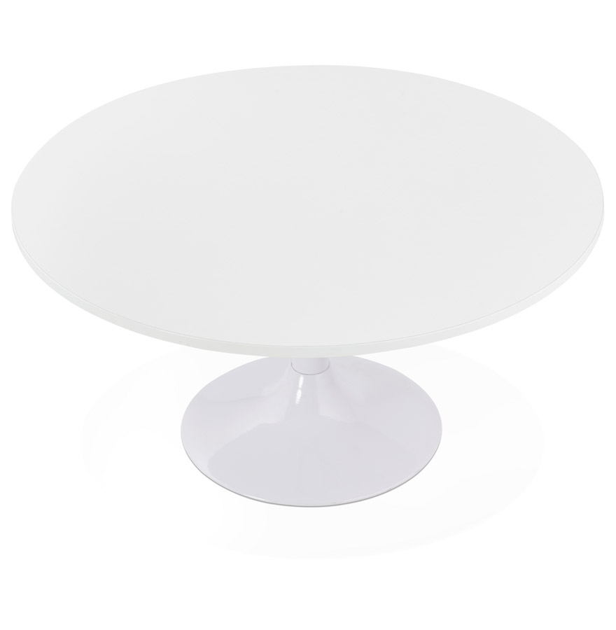 Kokoon Design DETROY White Lounge Coffee Table - Ø 90 Cm