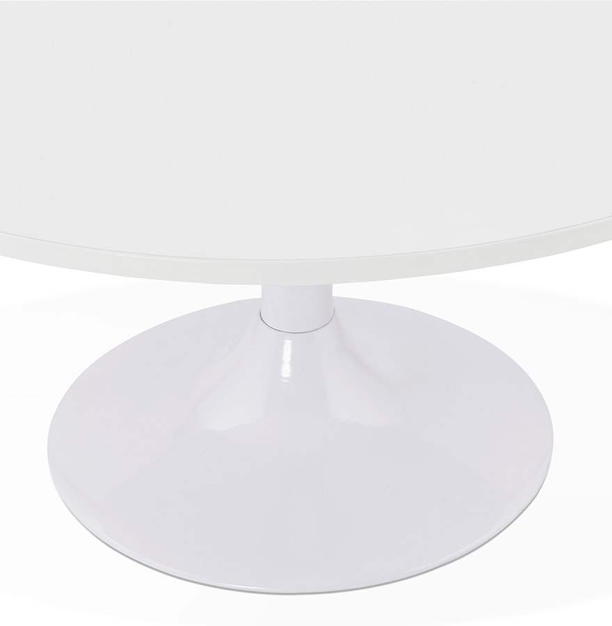 Kokoon Design DETROY White Lounge Coffee Table - Ø 90 Cm