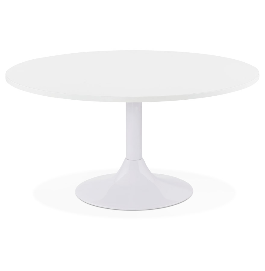 kokoon design DETROY white lounge coffee table - Ø 90 cm