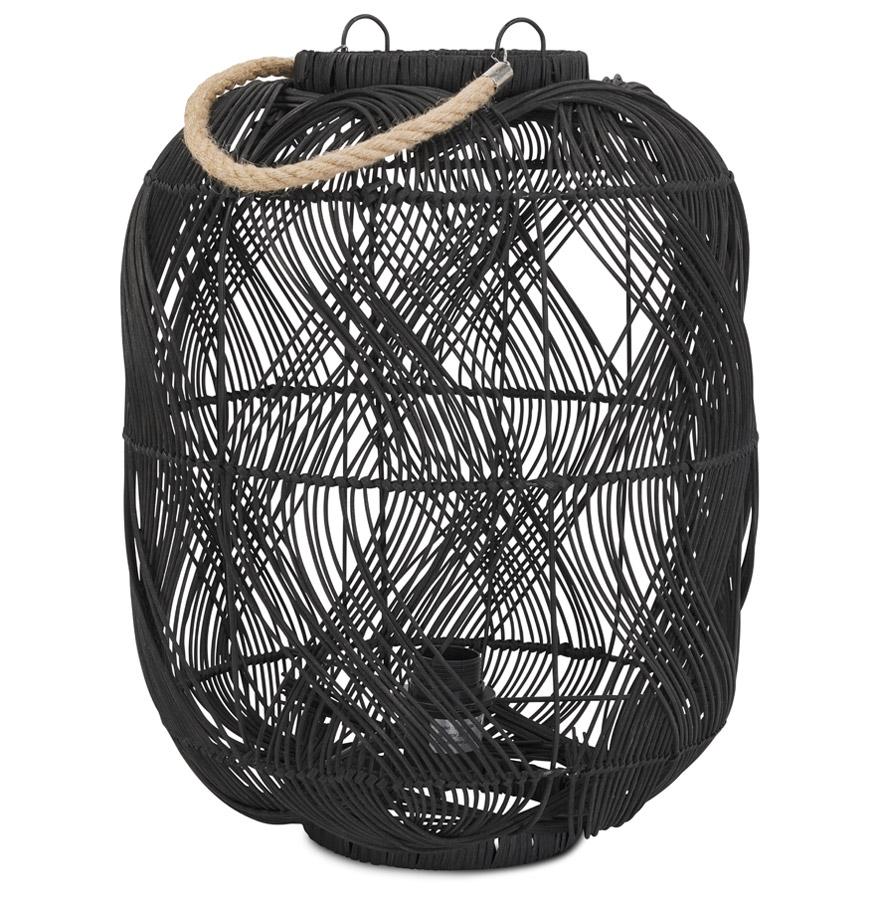 kokoon design DOMINGO' lantern style lamp in black rattan