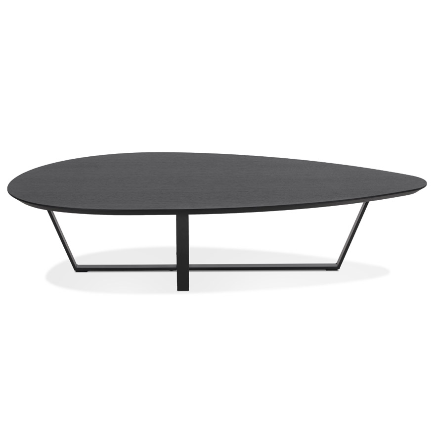 kokoon design DROP' designer living room coffee table in black wood