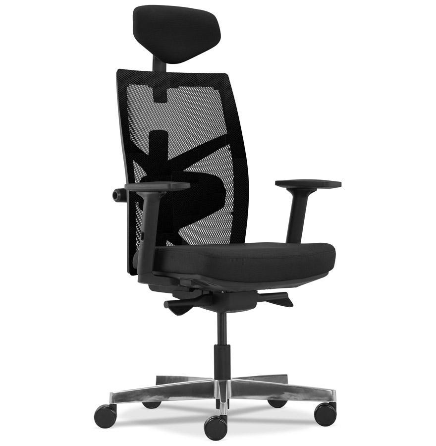 kokoon design Ergonomic office chair 'IMPERO' in black fabric