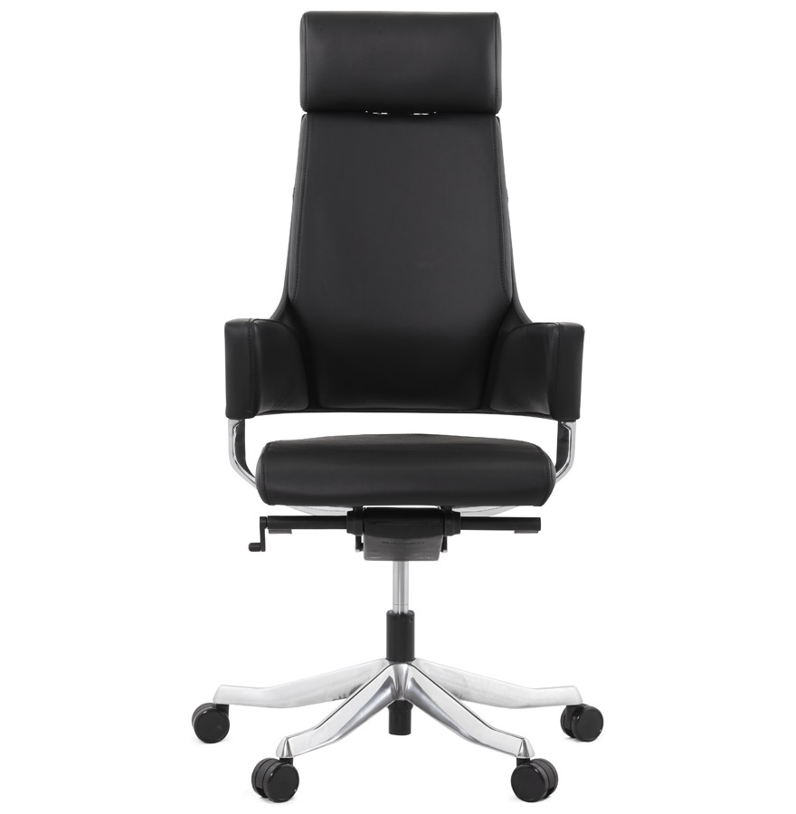 Kokoon Design Ergonomic Office Chair 'VIP' In Black Leather