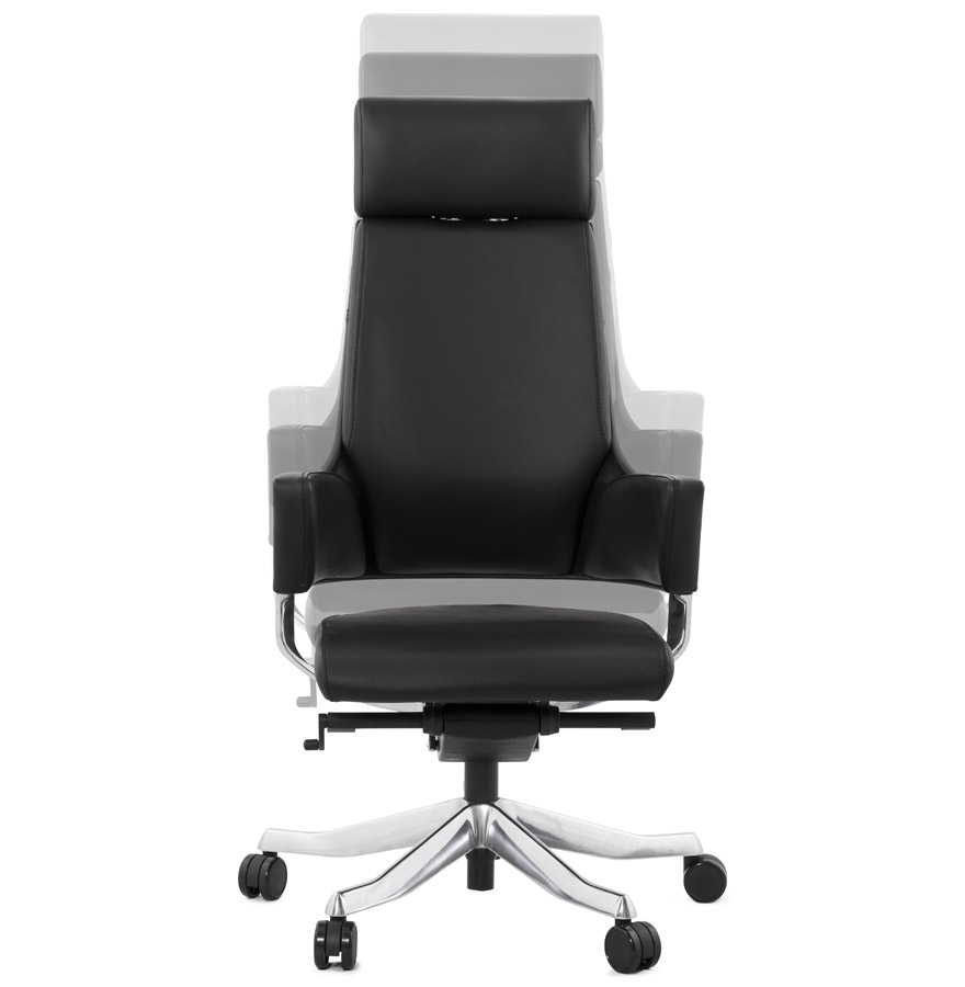 Kokoon Design Ergonomic Office Chair 'VIP' In Black Leather