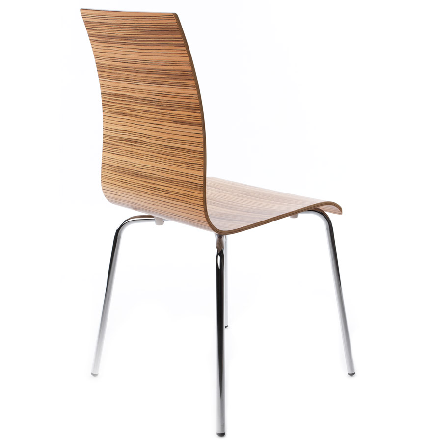 Kokoon Design ESPERA' Designer Dining Room Chair In Zebrano Finish Wood