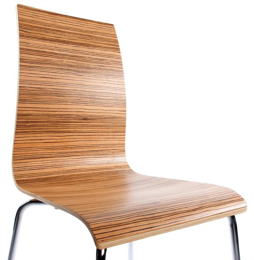 Kokoon Design ESPERA' Designer Dining Room Chair In Zebrano Finish Wood