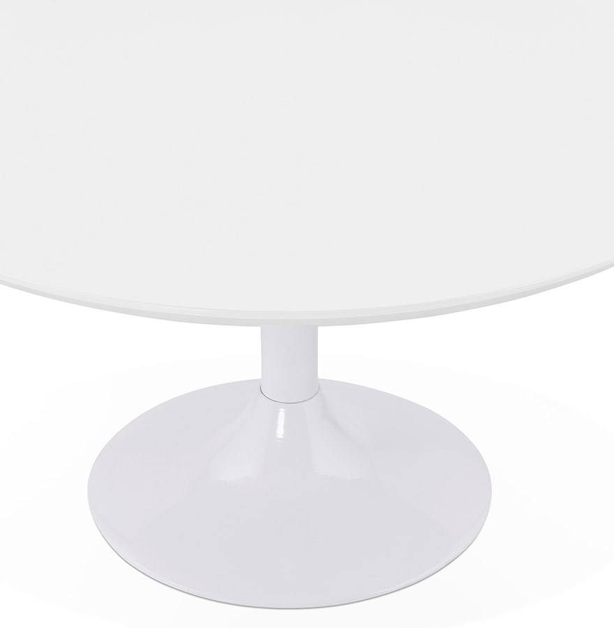 Kokoon Design ESTRELLA White Lounge Coffee Table - Ø 90 Cm