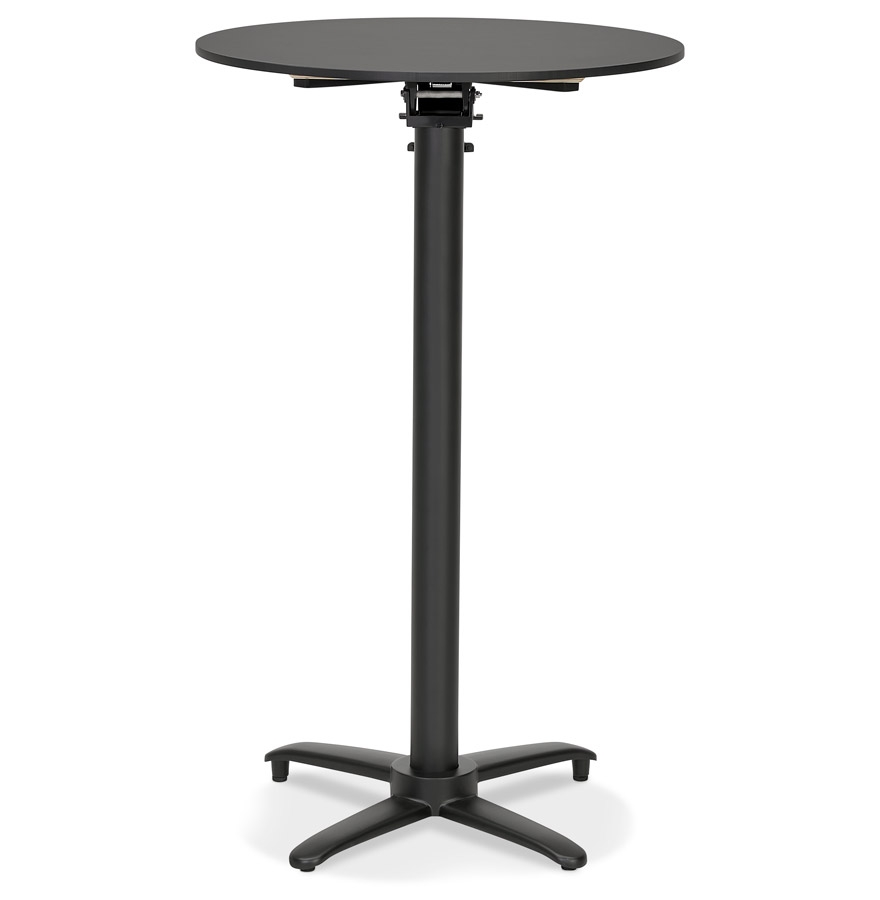 Kokoon Design Foldable High Table 'PAXTON' Round Black - Ø 68 Cm