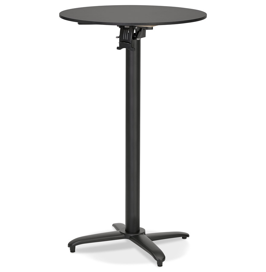 Kokoon Design Foldable High Table 'PAXTON' Round Black - Ø 68 Cm
