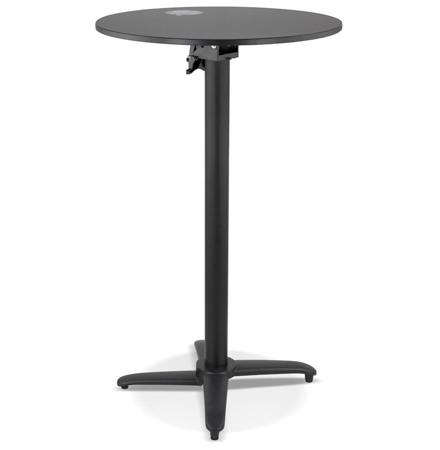 Kokoon Design Foldable High Table 'PENUMBRA' Round Black - Ø 68 Cm
