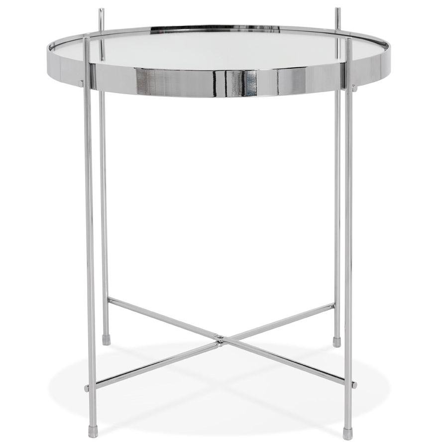 Kokoon Design Foldable Side Table 'KOLOS' Chrome Color