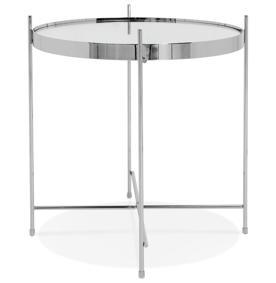 Kokoon Design Foldable Side Table 'KOLOS' Chrome Color
