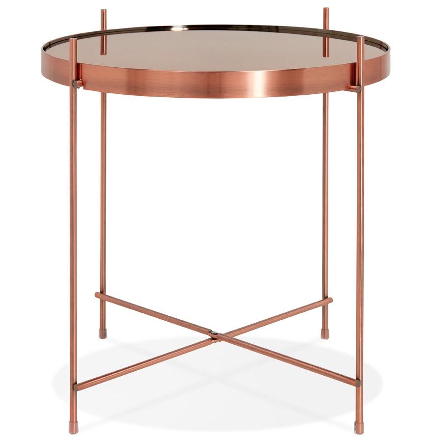 Kokoon Design Foldable Side Table 'KOLOS' Copper Color