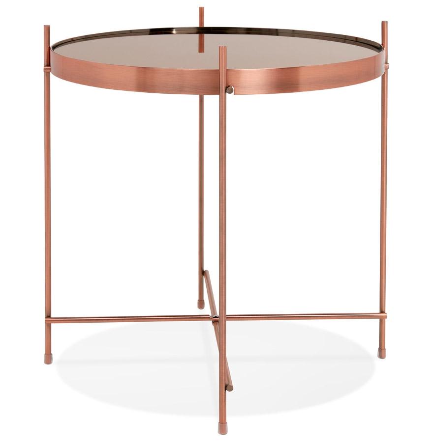 Kokoon Design Foldable Side Table 'KOLOS' Copper Color