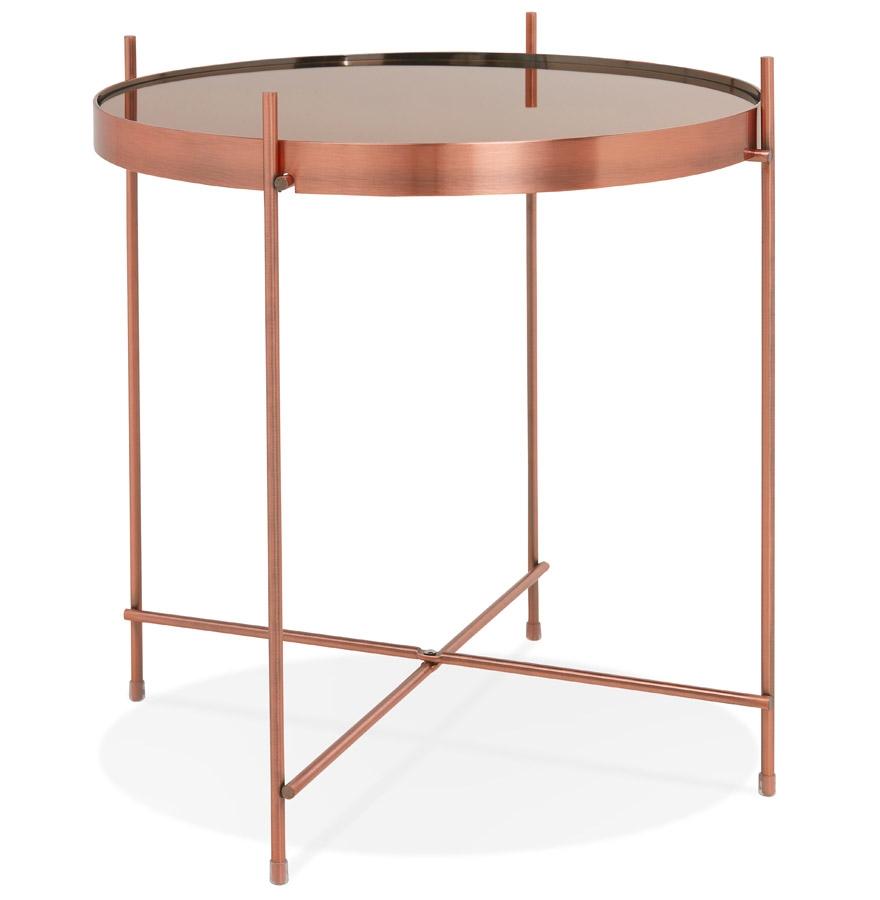 kokoon design Foldable side table 'KOLOS' copper color