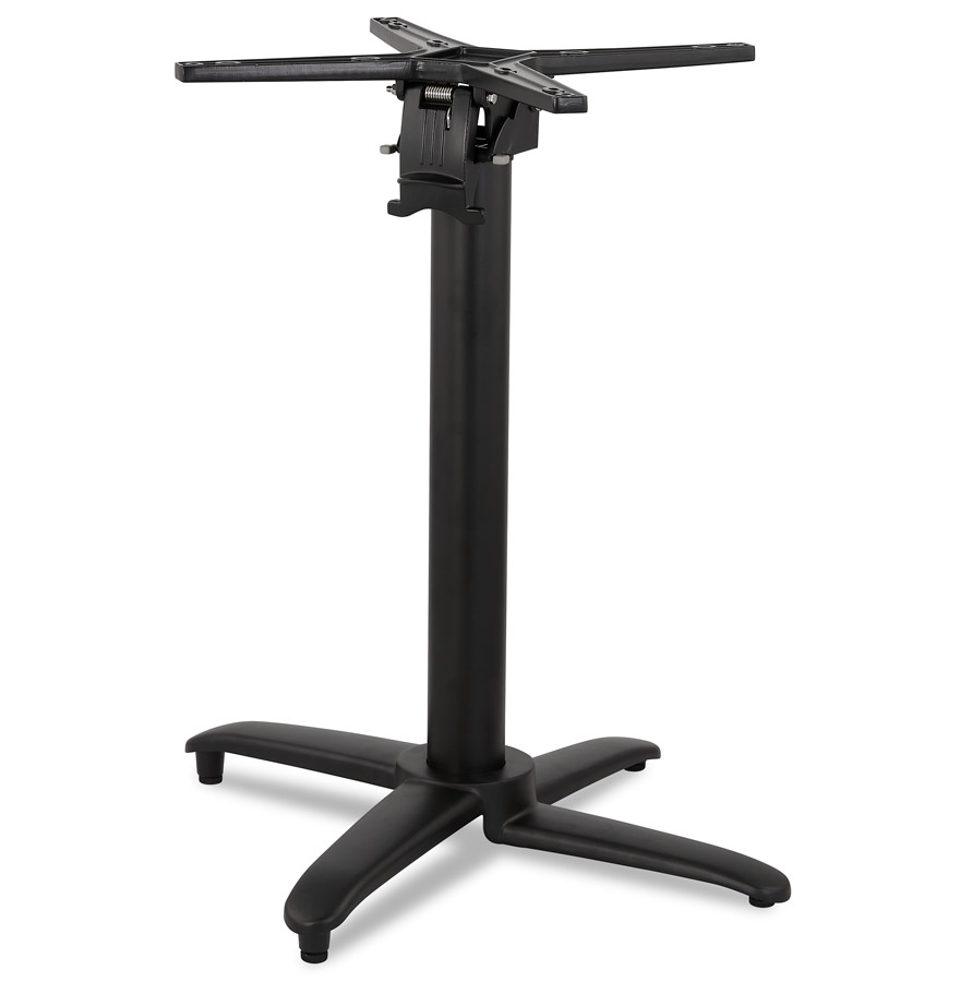 kokoon design Foldable table leg 'PRATIK' 75 in black aluminum indoor/outdoor