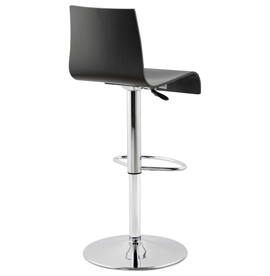 Kokoon Design FOREST' Adjustable Bar Stool In Black Wood