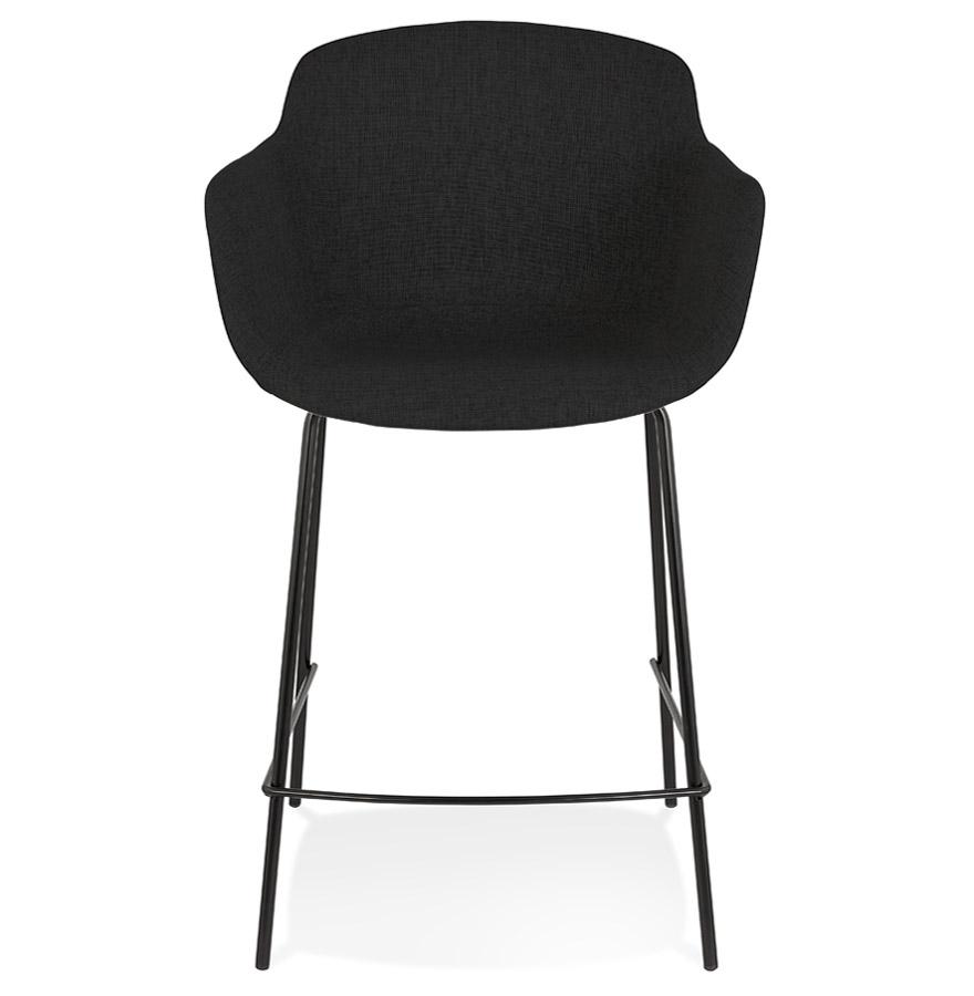 Kokoon Design FORTI MINI' Mid-height Snack Stool In Black Fabric