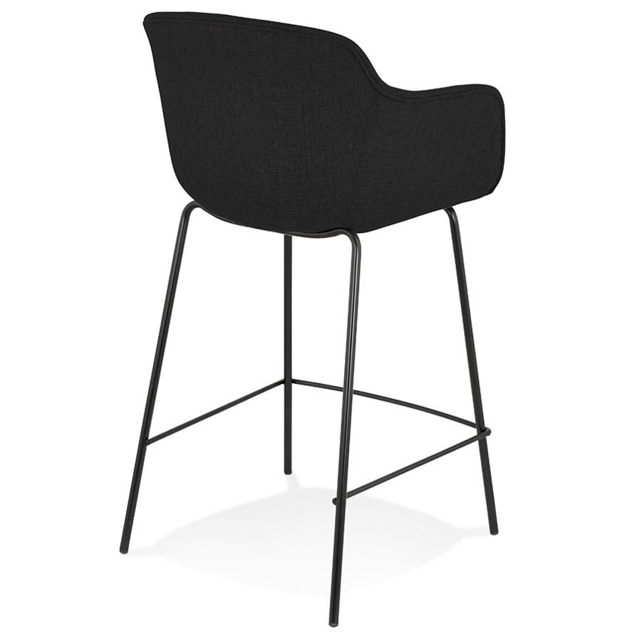 Kokoon Design FORTI MINI' Mid-height Snack Stool In Black Fabric