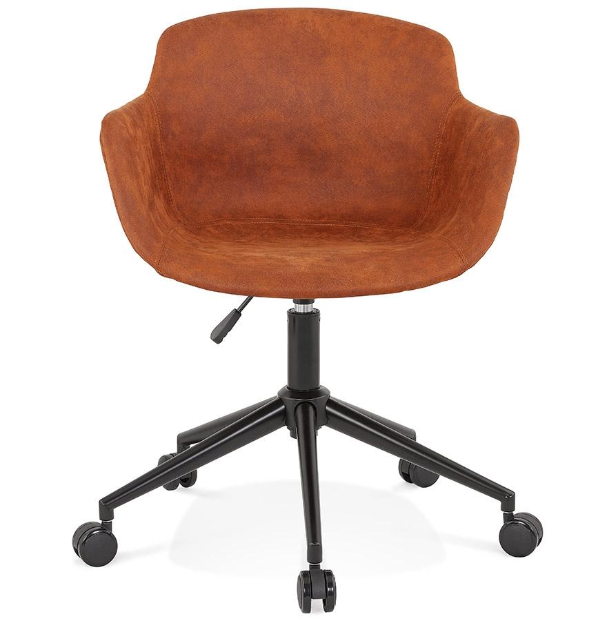 Kokoon Design FOSTER' Office Chair In Brown Microfiber On Casters