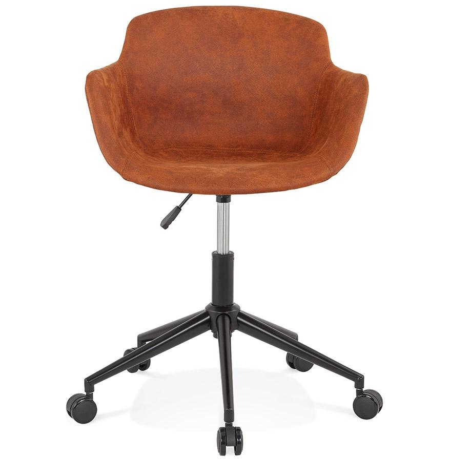 Kokoon Design FOSTER' Office Chair In Brown Microfiber On Casters