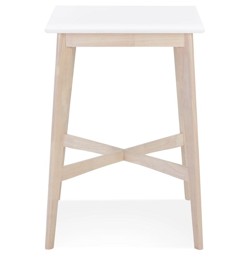 Kokoon Design GALLINA' High Table In White Wood And Natural Finish