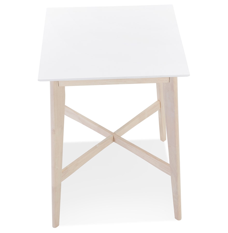 Kokoon Design GALLINA' High Table In White Wood And Natural Finish