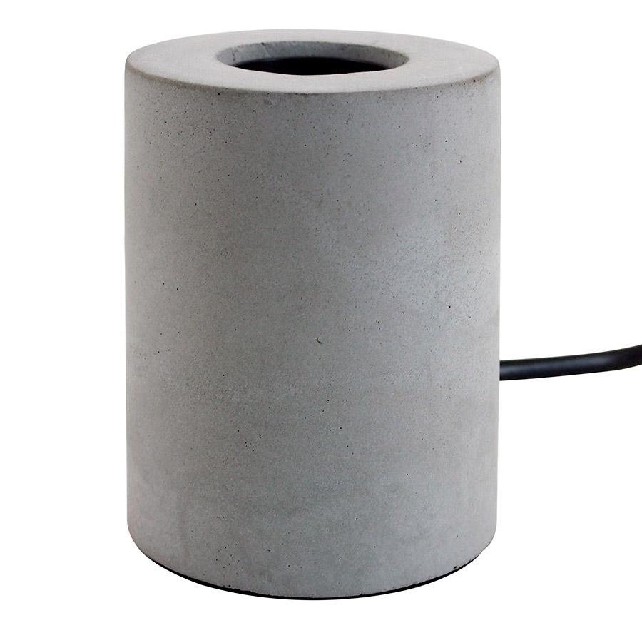 kokoon design Gray concrete effect 'NIGRI' table lamp base