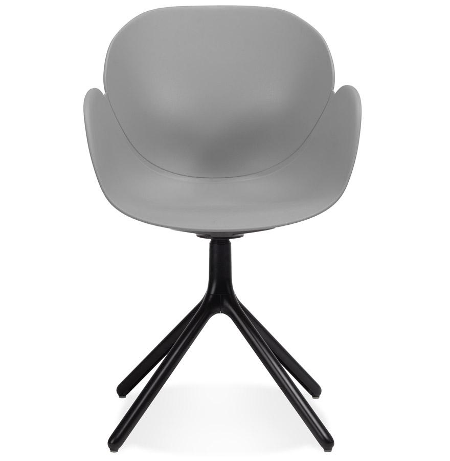 Kokoon Design Gray Plastic Chair With Armrests 'APODIS'