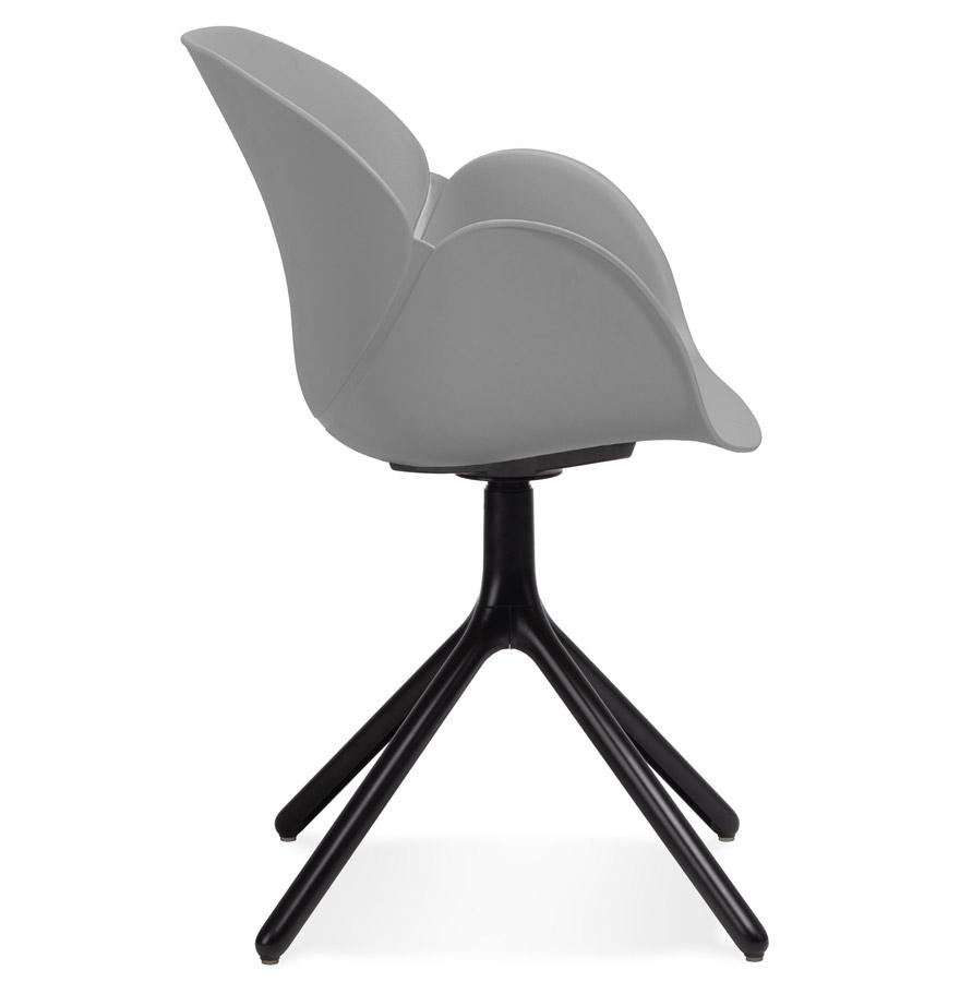 Kokoon Design Gray Plastic Chair With Armrests 'APODIS'