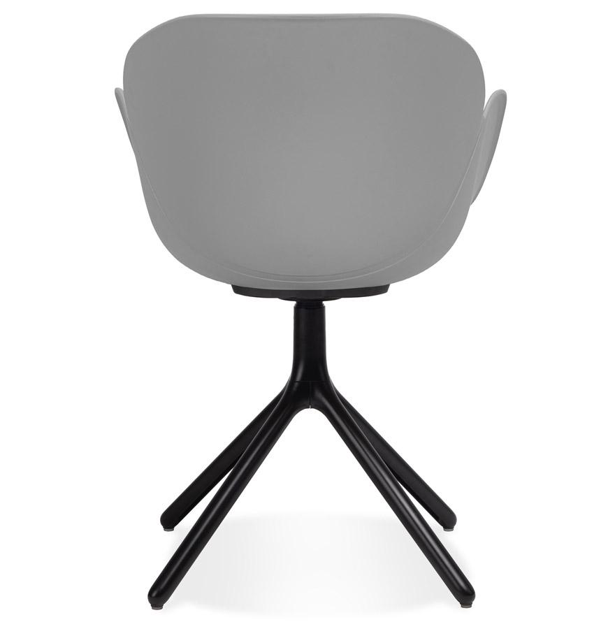 Kokoon Design Gray Plastic Chair With Armrests 'APODIS'