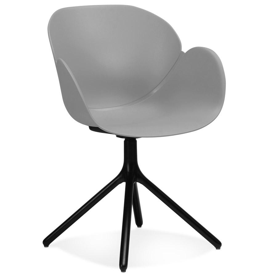 kokoon design Gray plastic chair with armrests 'APODIS'