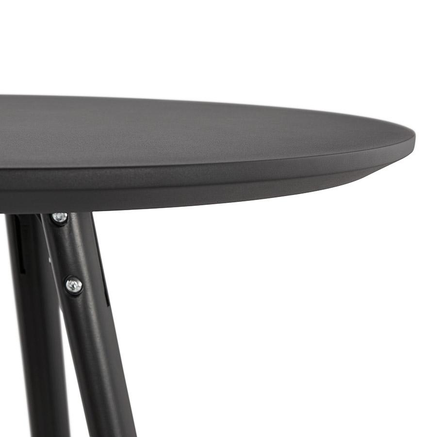Kokoon Design High Table / Round High Table 'GALA' Design In Black Wood
