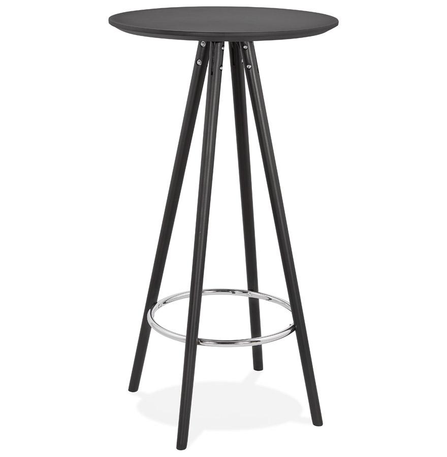 kokoon design High table / Round high table 'GALA' design in black wood