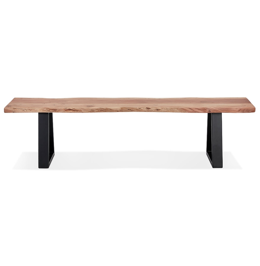 Kokoon Design Industrial Style Bench 'RAFA BENCH' In Solid Wood And Metal - 180 Cm