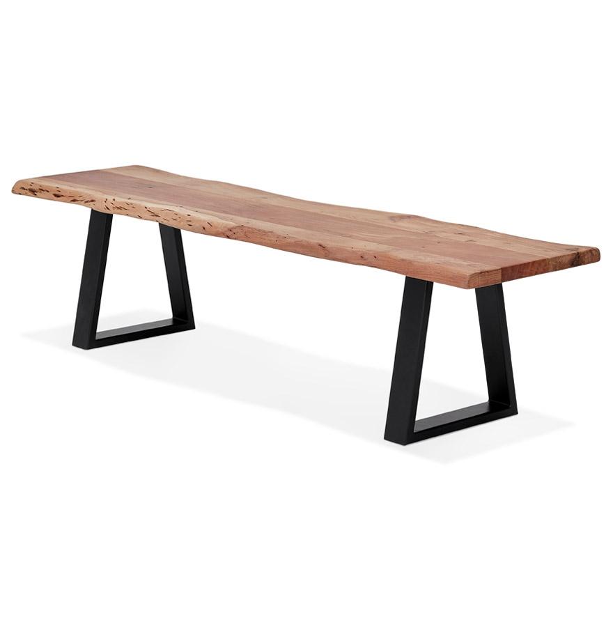 Kokoon Design Industrial Style Bench 'RAFA BENCH' In Solid Wood And Metal - 180 Cm