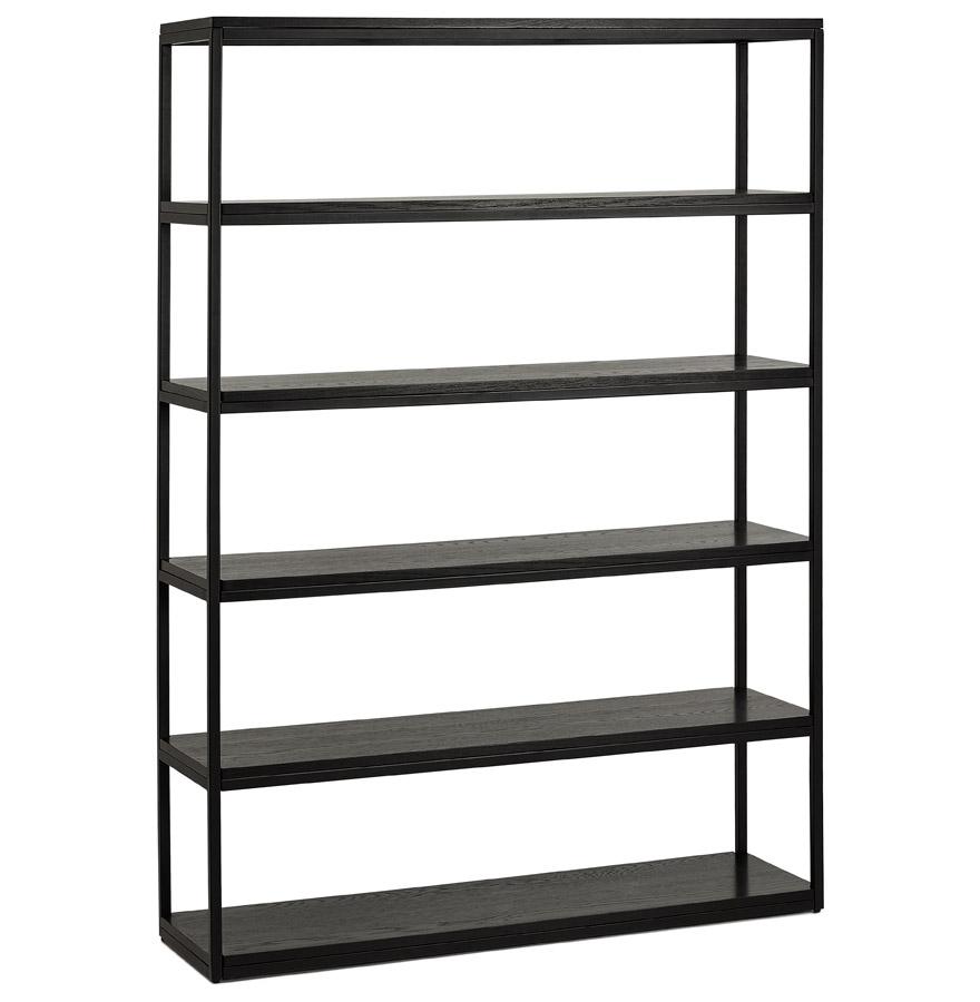 kokoon design Industrial style 'LIBERTY' shelf in wood and black metal