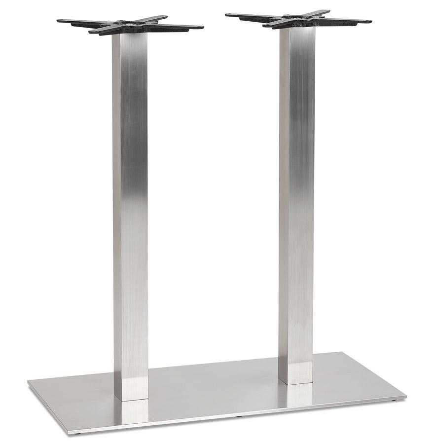 kokoon design KARO DOUBLE' 100 table leg in brushed steel
