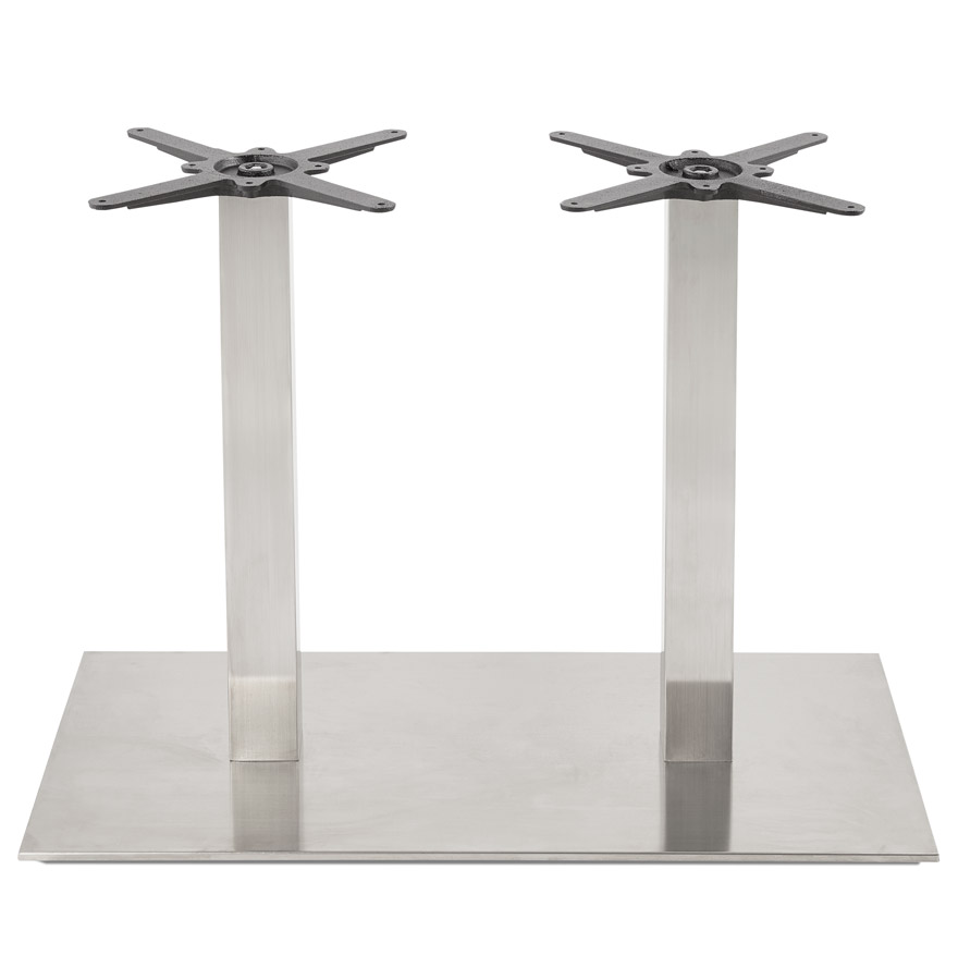 Kokoon Design KARO DOUBLE' 75 Table Leg In Brushed Steel