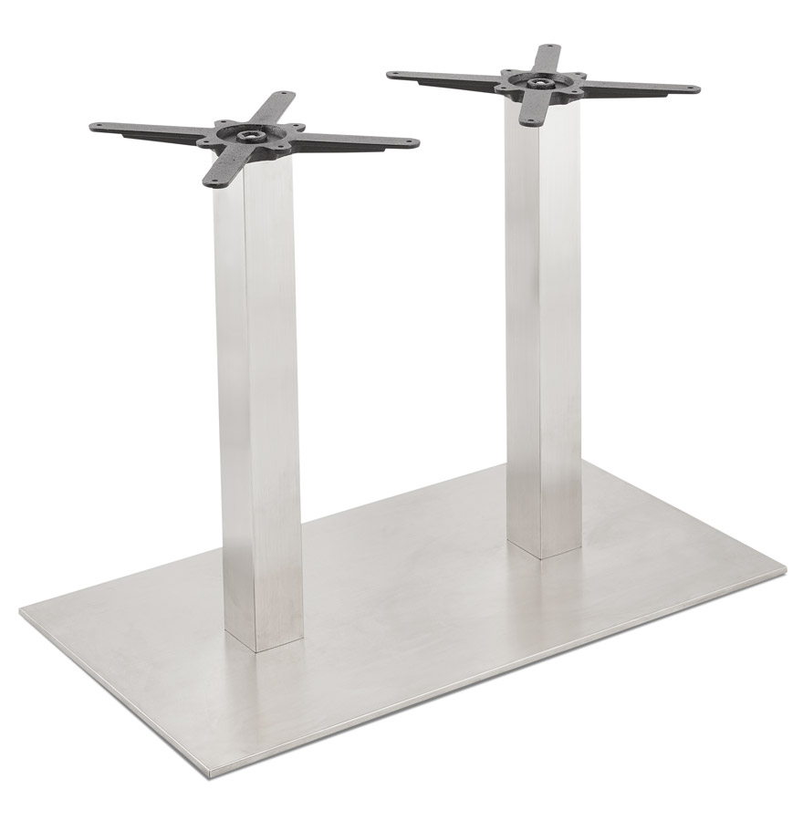Kokoon Design KARO DOUBLE' 75 Table Leg In Brushed Steel
